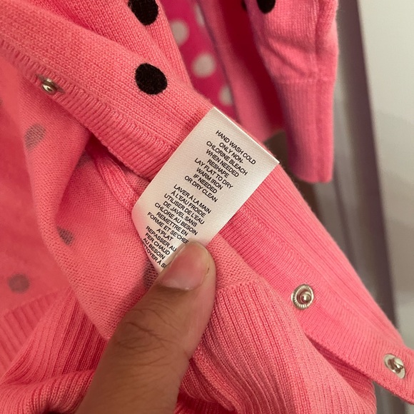 Pink poka dot cardigan - Picture 8 of 9